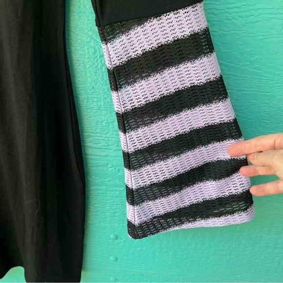 PURPLE MUSHROOM KNIT BELL SLEEVE DRESS SIZE LARGE NWT - Picture 5 of 11